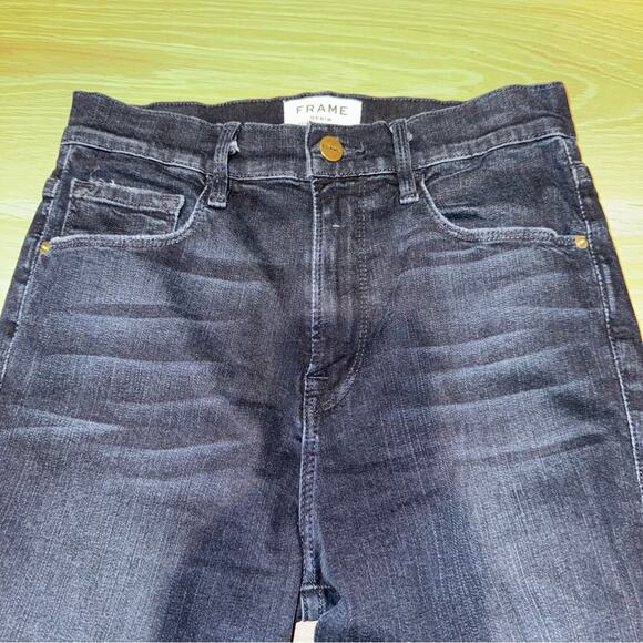 Frame Ali High Rise Skinny in Avinton Dark Wash Denim Blue Jeans Women's… - Picture 7 of 7